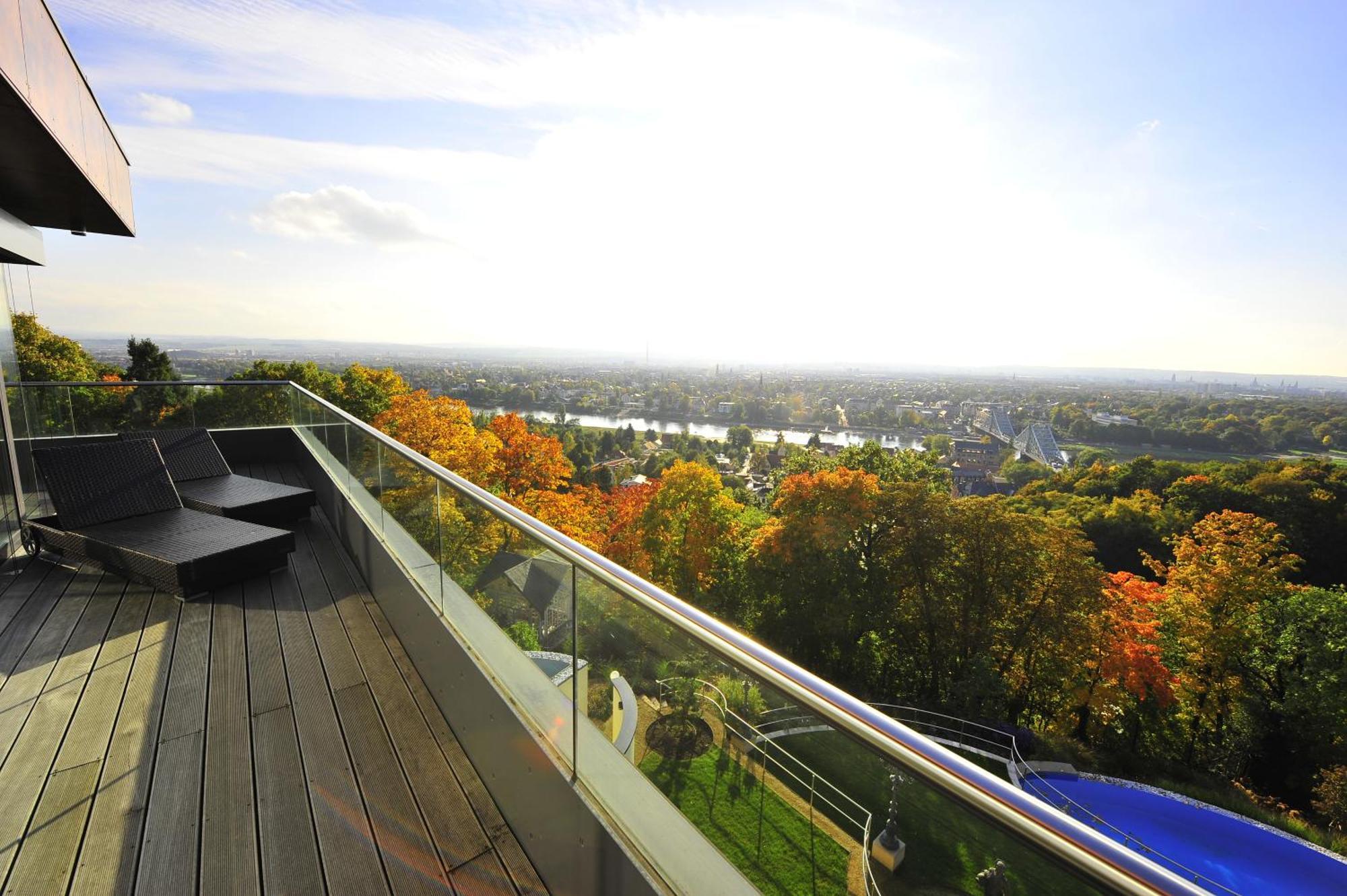 Villa Via Lapis - Panoramablick Ueber Dresden - Garten - Pool - Sauna - Luxus Bilik gambar